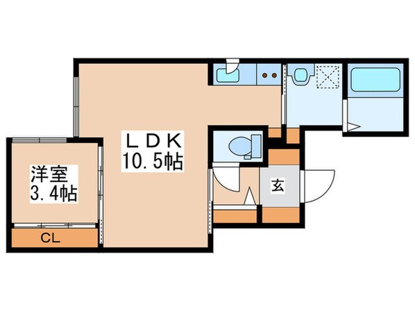 Kulta大通の物件間取画像